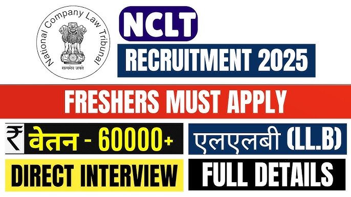 NCLT Stenographers & Private Secretaries Jobs Vacancy 2025 – Apply Online