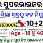 Odisha Aadhaar Card Govt Job 10th Pass 2025 – Apply Online