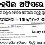 Odisha Tahasil Office Recruitment 2025 Apply CEO & Accountant Posts 2025 Online