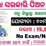 Odisha Govt Peon Post Recruitment 2025 | 8th, 10th Pass Apply Now | Official Notification, Eligibility & Salary